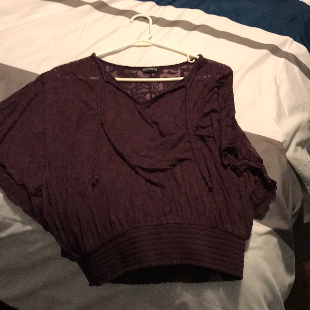 Sheer floral design top